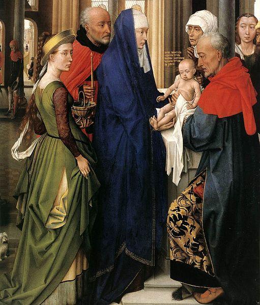 Rogier van der Weyden St Columba Altarpiece Sweden oil painting art